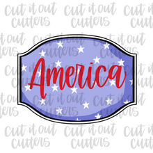 Load image into Gallery viewer, Classic America Plaque Cookie Cutter