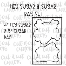 Load image into Gallery viewer, Hey Sugar &amp; Sugar Bag Cookie Cutter Set