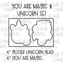 Load image into Gallery viewer, You Are Magic &amp; Unicorn Cookie Cutter Set