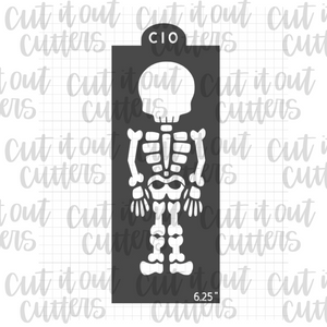 Coffin Skeleton Cookie Stencil Set