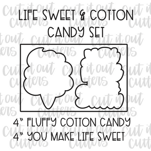 Life Sweet & Cotton Candy Cookie Cutter Set