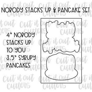 Nobody Stacks Up & Pancake Cookie Cutter Set