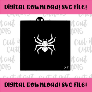 DIGITAL DOWNLOAD SVG File for 2.5" Single Spider Stencil