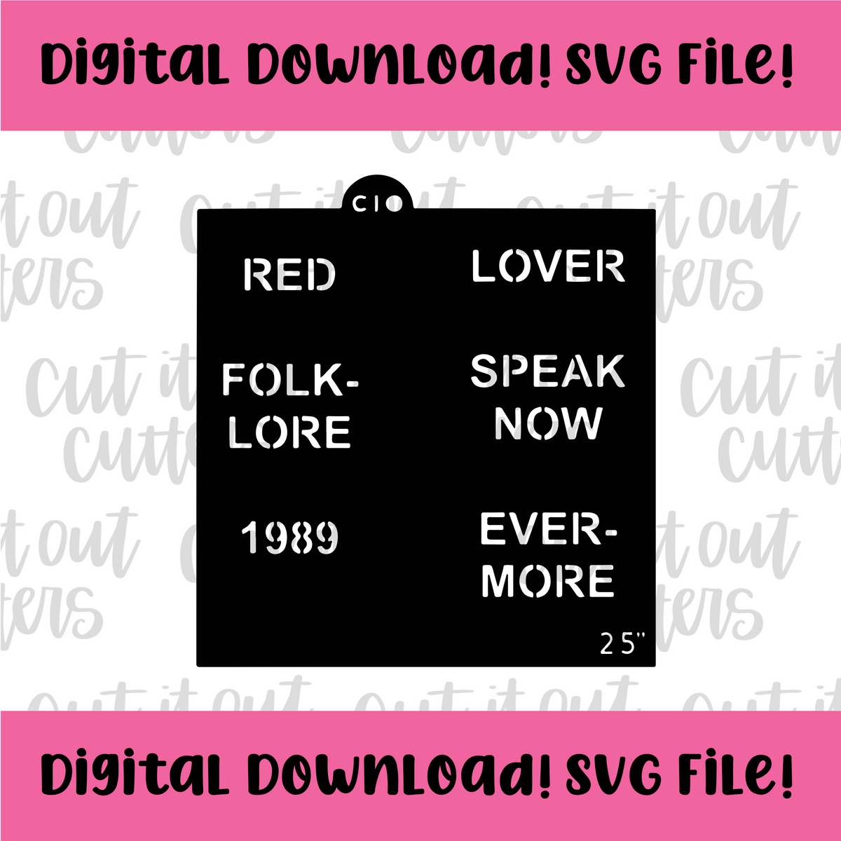 DIGITAL DOWNLOAD SVG File for 2.5