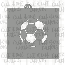 Load image into Gallery viewer, Soccer Single Cookie Stencil