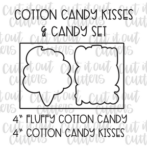 Cotton Candy Kisses & Cotton Candy Cookie Cutter Set