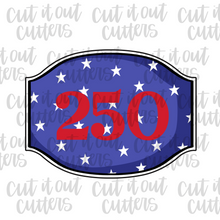 Load image into Gallery viewer, Classic America Plaque Cookie Cutter