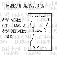 Load image into Gallery viewer, Merry &amp; Delivery Cookie Cutter Set