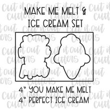 Load image into Gallery viewer, Make Me Melt &amp; Ice Cream Cookie Cutter Set