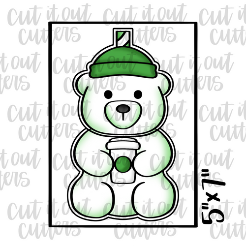 2 Piece Bear Cup Cookie Cutter Set