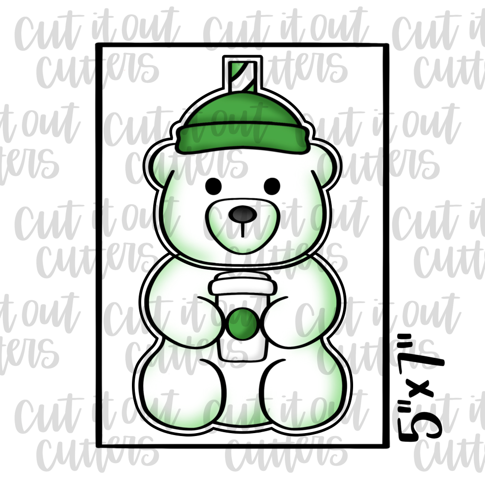 2 Piece Bear Cup Cookie Cutter Set