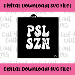 DIGITAL DOWNLOAD SVG File for 3.5" Retro PSL SZN Stencil