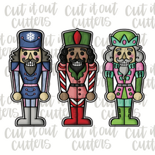 Load image into Gallery viewer, 3 Nutcrackers Cookie Cutter Set