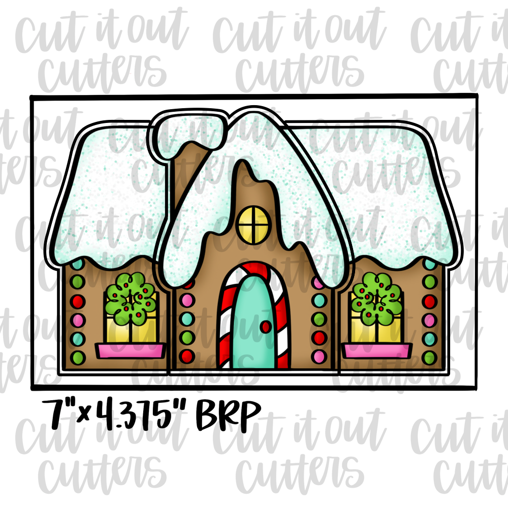 3 Piece Gingerbread House Cookie Cutter Set