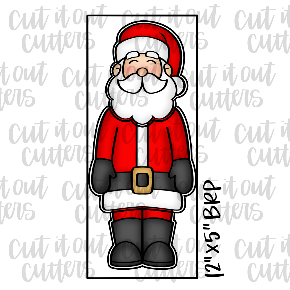 3 Piece Santa Cookie Cutter Set