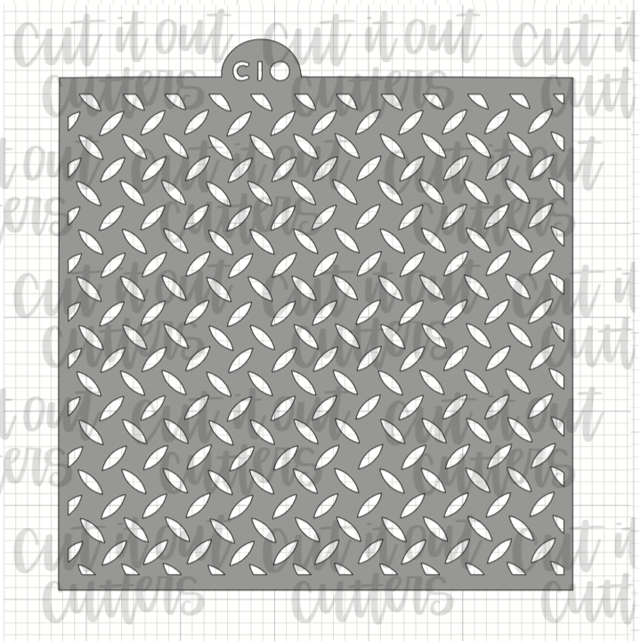 Diamond Plate Cookie Stencil