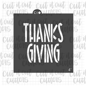 Thanks Giving - Thanksgiving Essentials Minis Cookie Stencil