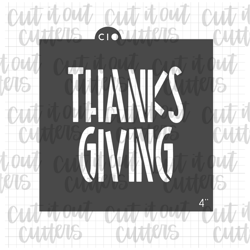 Thanks Giving - Thanksgiving Essentials Minis Cookie Stencil