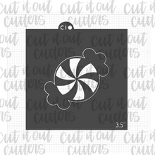 Load image into Gallery viewer, 2&quot;-4&quot; Peppermint from Snow Globe Stuffers Set - Cookie Stencil