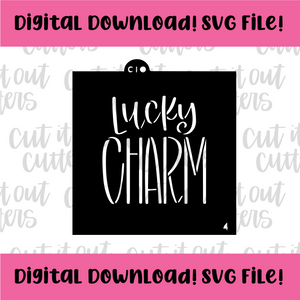 DIGITAL DOWNLOAD SVG File for 4" Lucky Charm Block Stencil