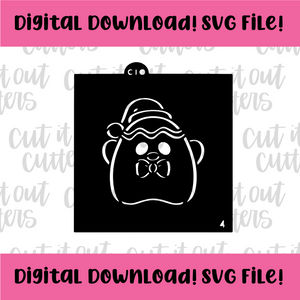 DIGITAL DOWNLOAD SVG File 4" PYO Gingy Stuffy from Christmas Stuffies Stencil