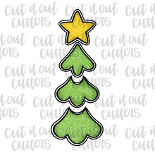 Load image into Gallery viewer, Mini 4 Piece Tree Cookie Cutter Set