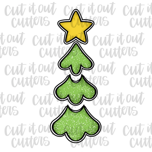 Mini 4 Piece Tree Cookie Cutter Set