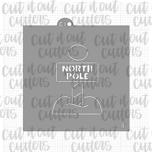 PYO North Pole Cookie Stencil & Cutter