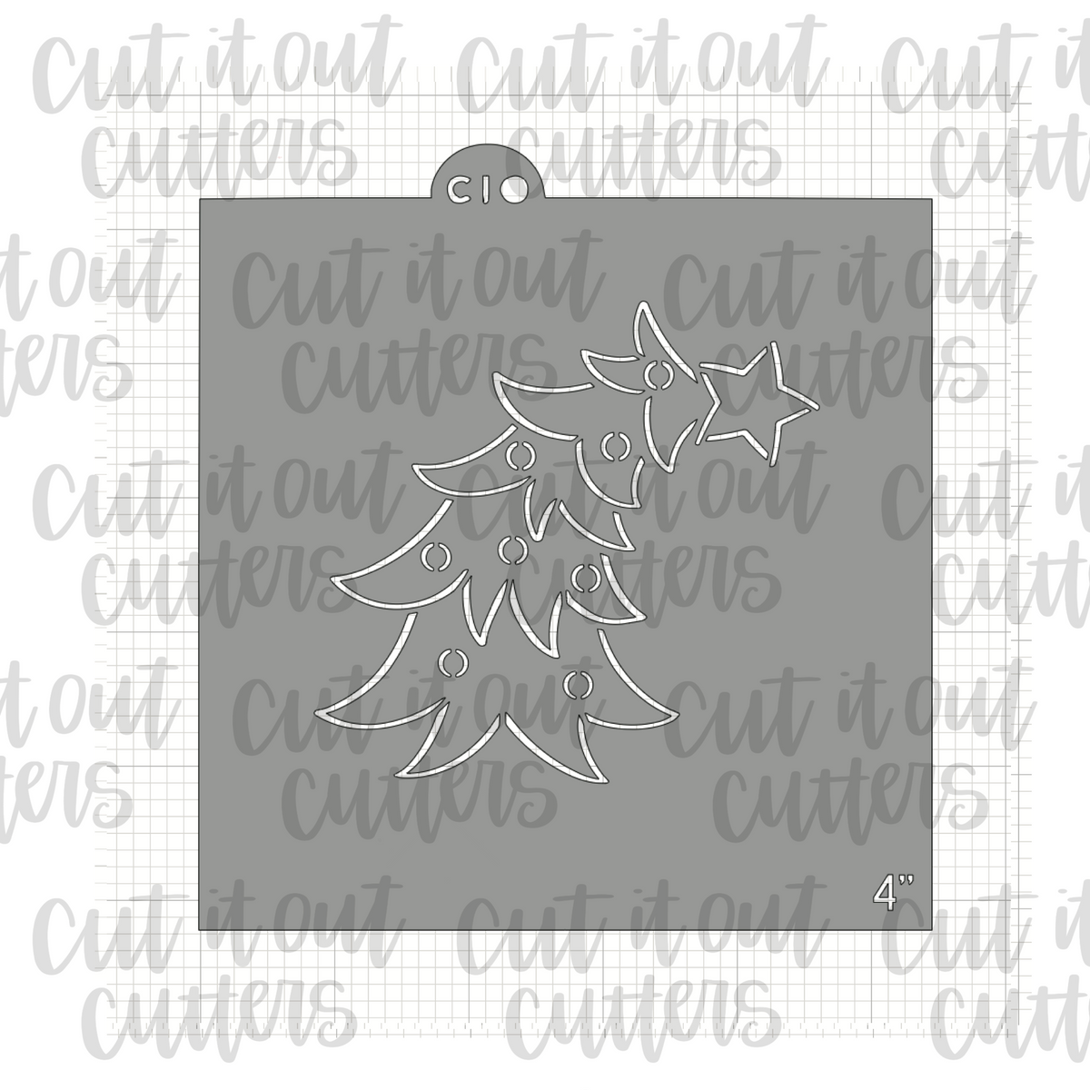 PYO Who Tree Cookie Stencil – Cut It Out Cutters