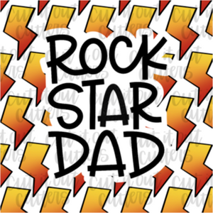 Rockstar Dad - 2" Square Tags - Digital Download
