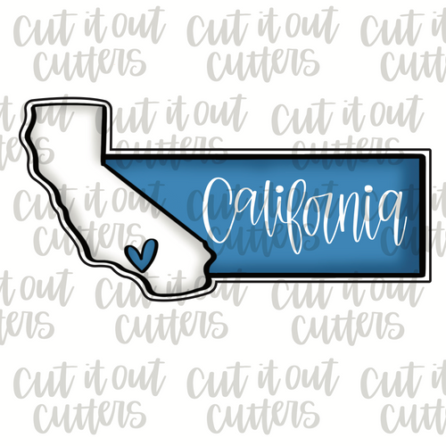 California Plaque Cookie Cutter