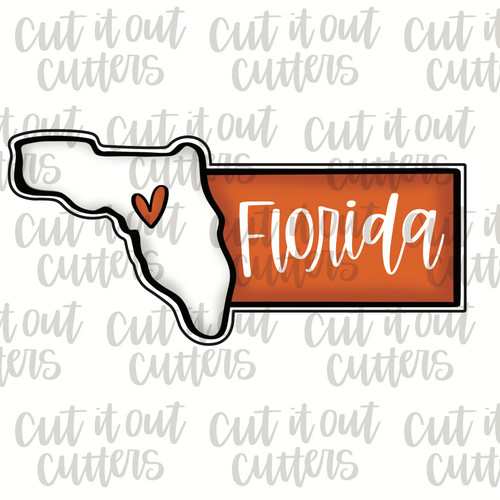 Florida Plaque Cookie Cutter