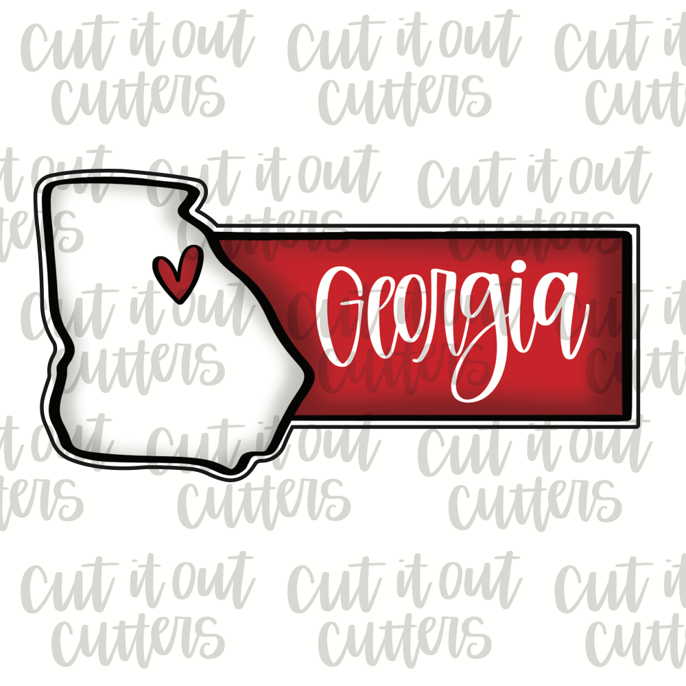 Georgia Plaque Cookie Cutter