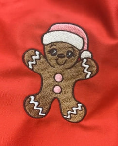 Embroidered Gingerbread Aprons