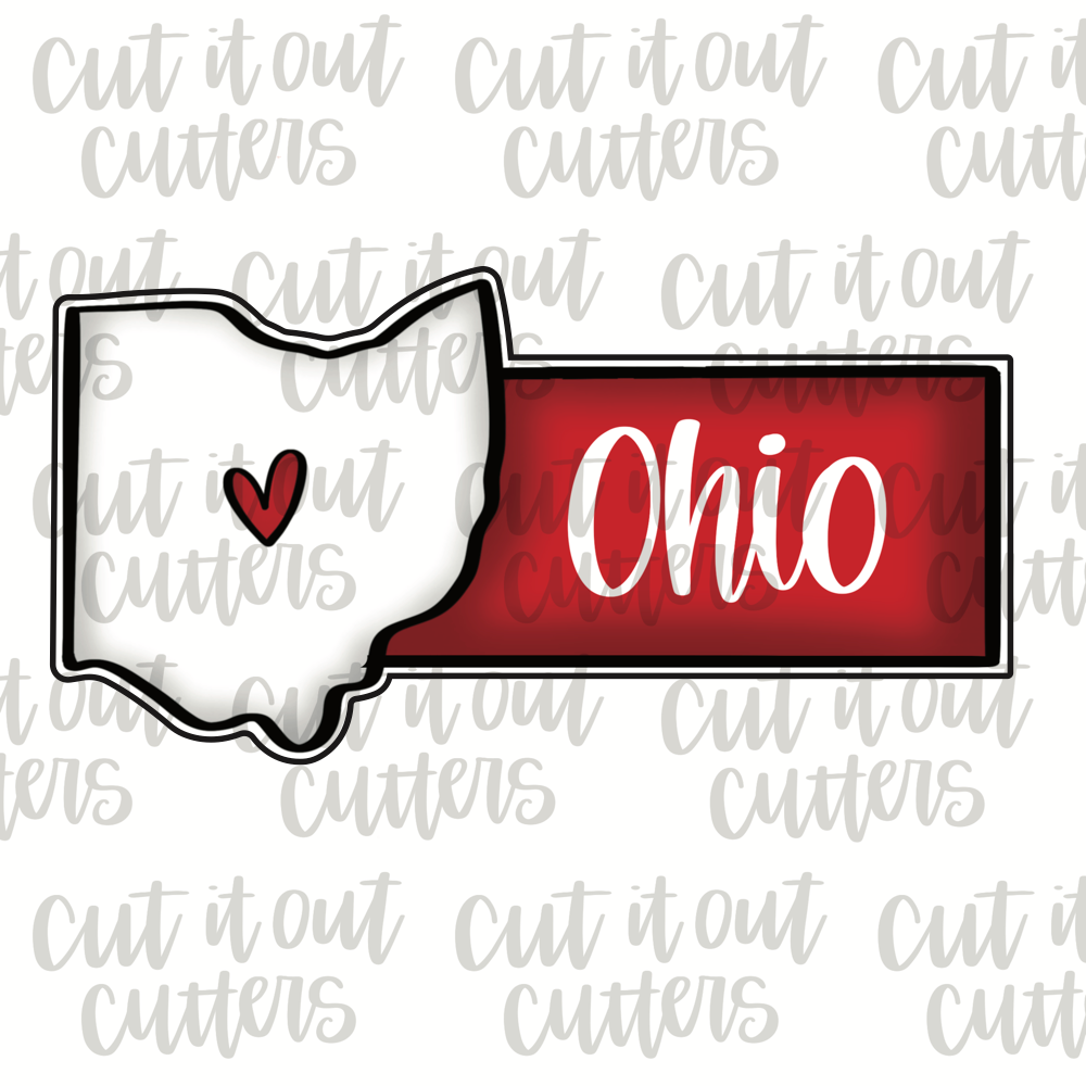 Ohio Plaque Cookie Cutter – Cut It Out Cutters