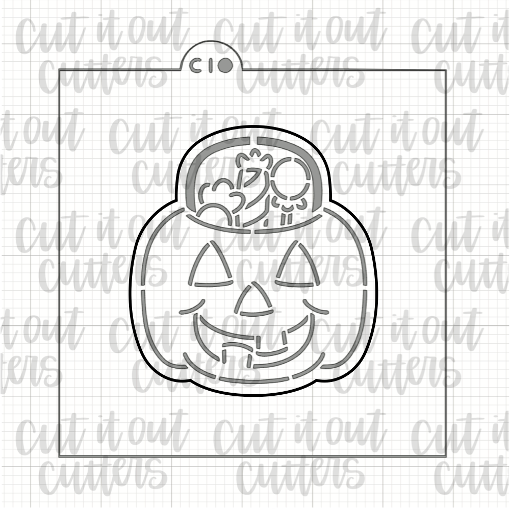 PYO Halloween Candy & Pumpkin Cookie Stencil