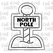 Load image into Gallery viewer, PYO North Pole Cookie Stencil &amp; Cutter