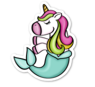 Unicorn Mermaid Sticker