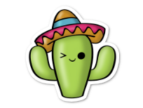 Fiesta Cactus Sticker
