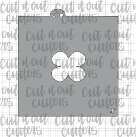 Charms Clover Cookie Stencil