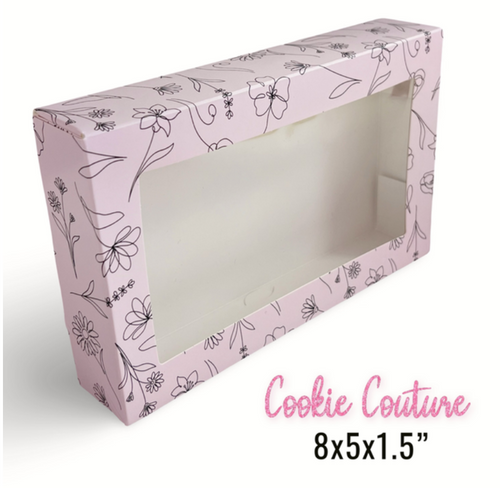 Floral Lines Box - 8x5x1.5