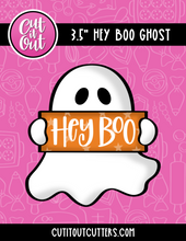 Load image into Gallery viewer, Hey Boo Ghost Cookie Con Cookie Cutter