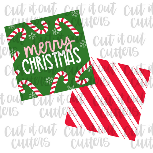 Green Merry Christmas Cookie Tags