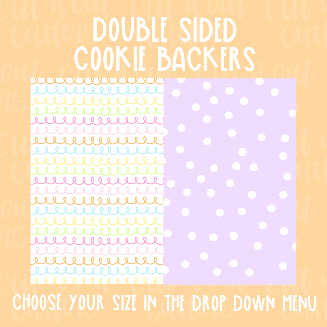 Easter Swirl & Polka Dots Cookie Backers