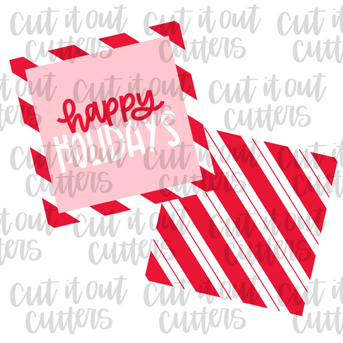 Pink Happy Holidays Cookie Tags (MISPRINTED)