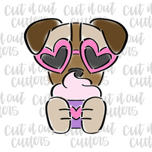 Load image into Gallery viewer, PYO Puppy Love Cookie Stencil &amp; Cutter