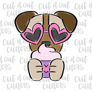 PYO Puppy Love Cookie Stencil & Cutter