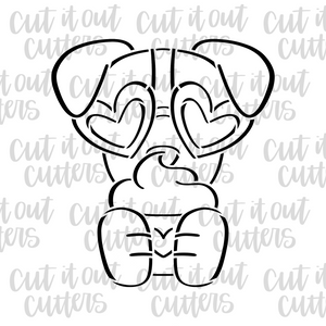 PYO Puppy Love Cookie Stencil & Cutter