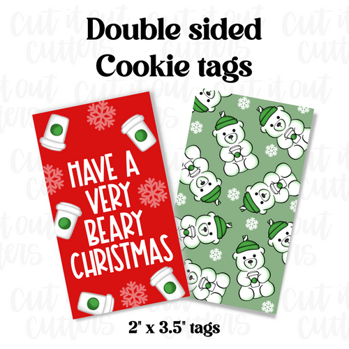 *PRESALE* Beary Christmas Cookie Tags