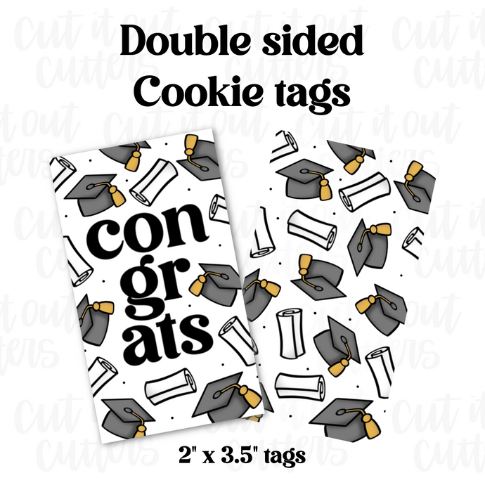 Grad Cookie Tags